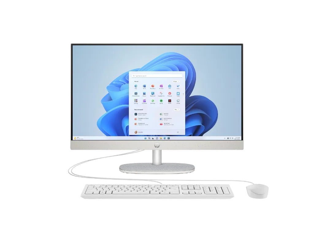 HP 23.8 inch All-in-One 24-cr0342nh PC, FreeDOS, 23.8", Touch screen, Intel® Core™ i5, 8GB RAM, 512GB SSD, FHD, Shell white (BY1X5EA)