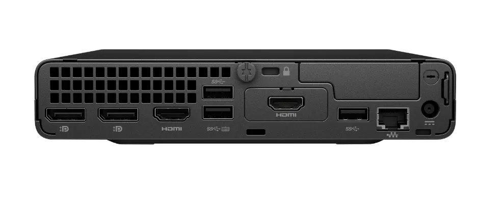 HP Pro Mini 400 G9 Desktop Computer, Intel Core i7-14700T Processor, 8GB RAM, 512GB SSD, Intel UHD Graphics 770, No OS, Black | 8X4W1AV