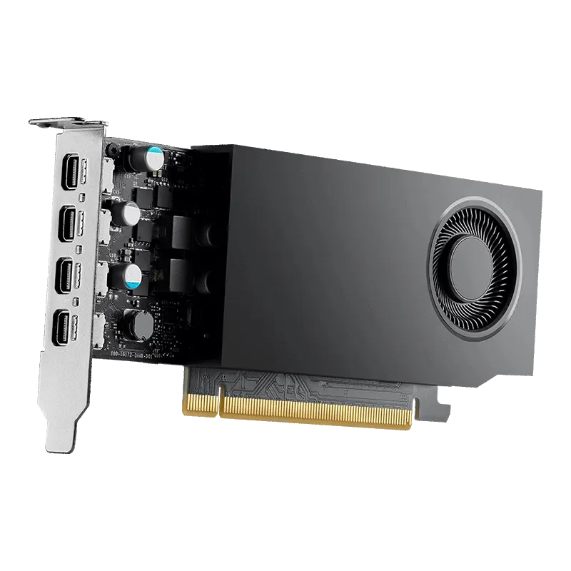 PNY NVIDIA RTX A1000 8GB GDDR6 Low-Profile Workstation Graphics Card, 2304 CUDA Cores, PCIe 4.0 | VCNRTXA1000-SB
