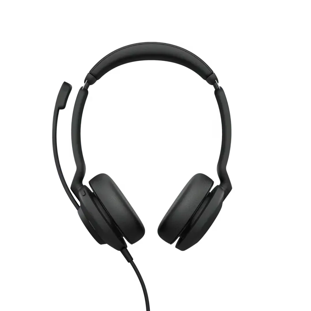 Jabra Evolve2 30 SE Wired Stereo Headset, Dual Speaker Stereo Design, 28mm Drivers, Noise Isolation for Clearer Speech, USB Type-A, Integrated Busy Light, Unified Communications, Black | 23189-989-979