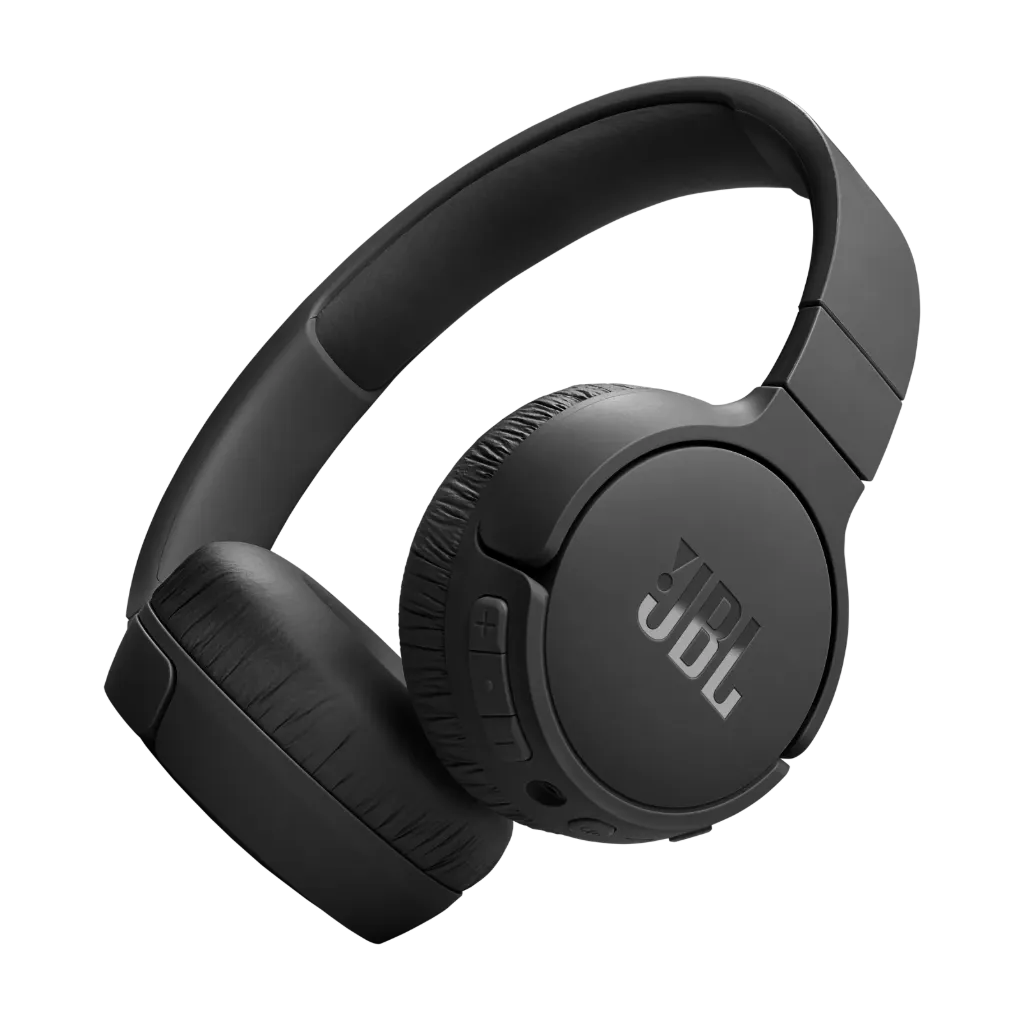 JBL Tune 670NC – Bluetooth 5.3 | Réduction
 de bruit adaptative (ANC) | Son JBL Pure Bass | Autonomie jusqu'à 70H (44H avec ANC) | Charge rapide USB-C | Connexion multi-point | Microphone intégré | Design léger autour de l'oreille (White)