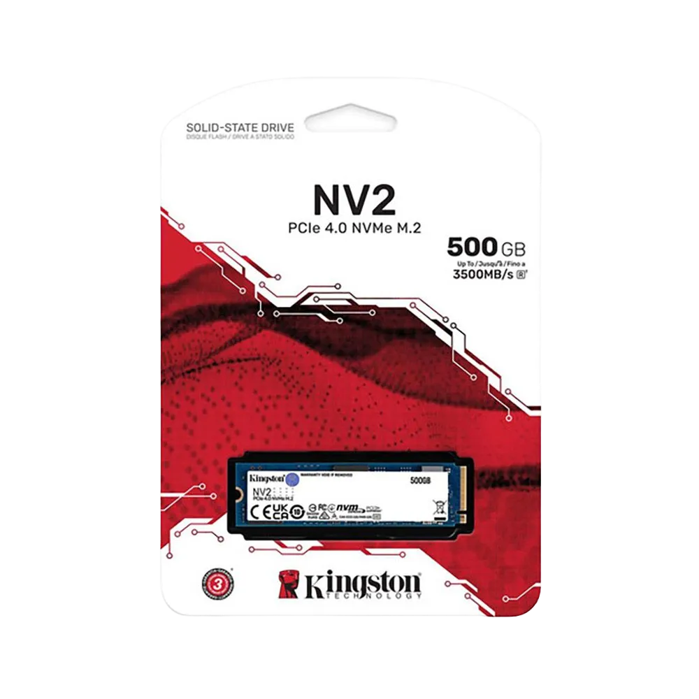 KINGSTON 500GB NV2 M.2 2280 PCIE 4.0 NVME SSD (740617329858
