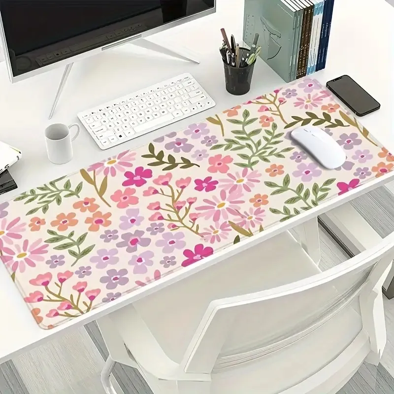  Floral Gaming Mouse Pad Large XL Desk Mat Long Extended Pad...