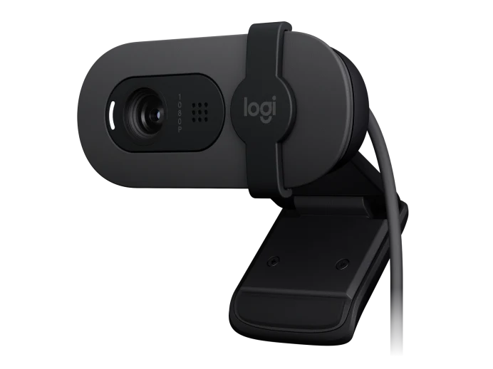 Logitech Brio 105 Full HD 1080p Business Webcam with Auto-Light Balance - Graphite Model: 960-001579
