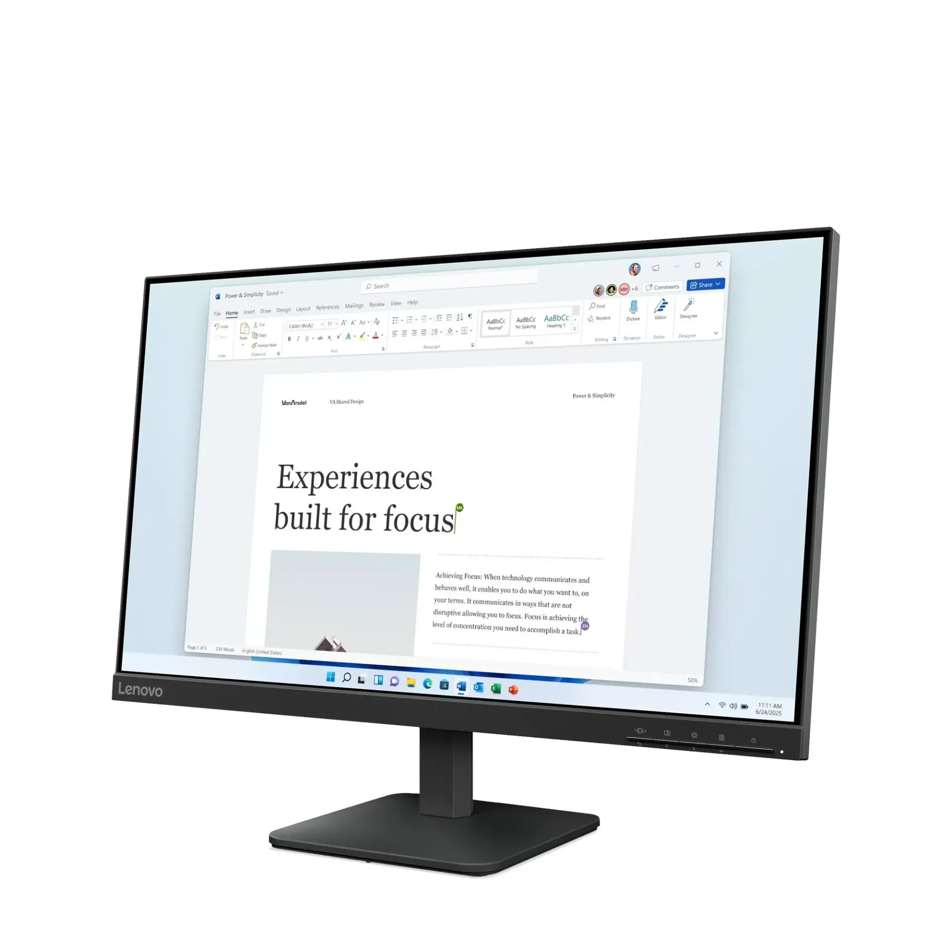 Lenovo L24-4e Monitor, 24" IPS Display, FHD Resolution, 100Hz Refresh Rate, 4ms (GtG @ Extreme) Response Time, 16.7M Color Support, 2.0 mm Side Bezel, Raven Black | 68C2KAC1AE