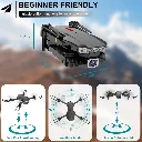 E88 PRO Foldable Drone with 4K HD Dual Camera, Obstacle Avoidance, Height Keep, Remote Control, Storage Case.