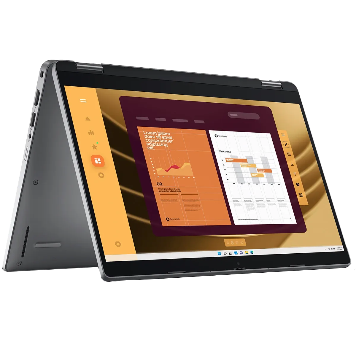 Dell Latitude 5350 Multi-Touch 13.3" 2-in-1 Laptop - 13.3" IPS Touchscreen - Intel Core Ultra 7 165U vPro -32GB RAM- 512GB SSD  - Windows 11 Pro