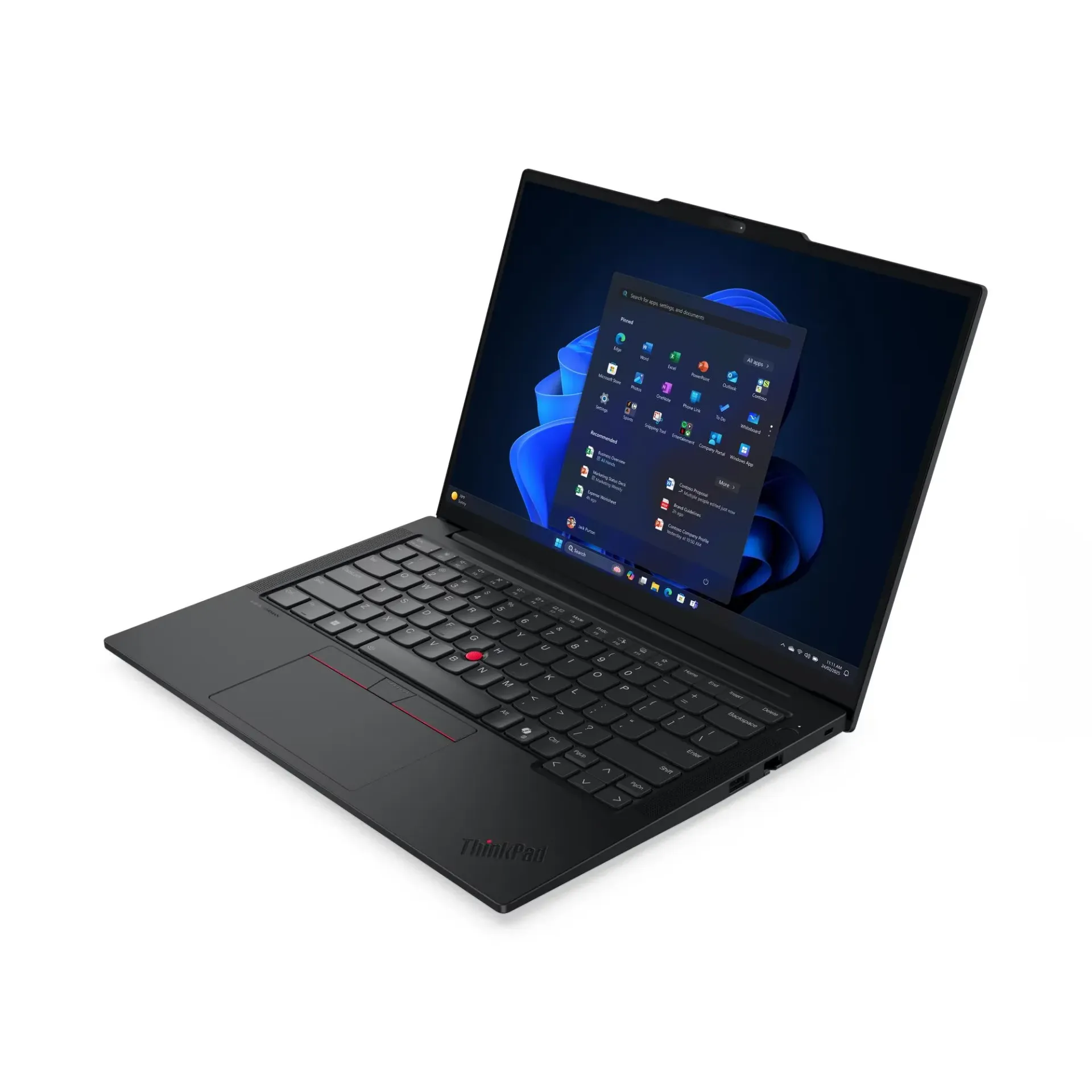 Lenovo ThinkPad E14 Gen 7 Laptop, 14" WUXGA IPS Display, Intel Core Ultra 7 255H Processor, 16GB RAM, 512GB SSD, Intel Graphics, Backlit Keyboard, Windows 11 pro, Black | 21SX0066GQ